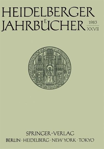 Front cover_Heidelberger Jahrbücher