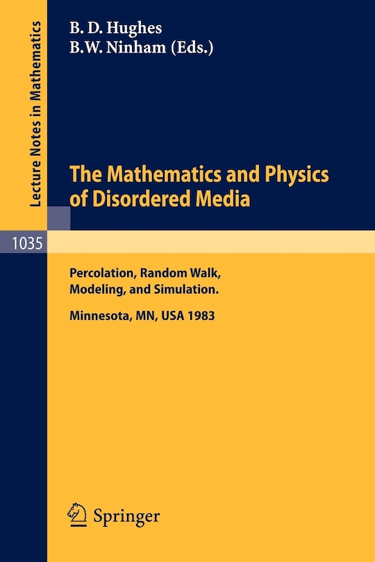 Couverture_The Mathematics and Physics of Disordered Media