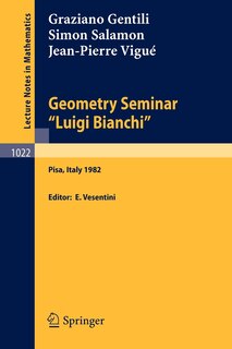 Front cover_Geometry Seminar Luigi Bianchi