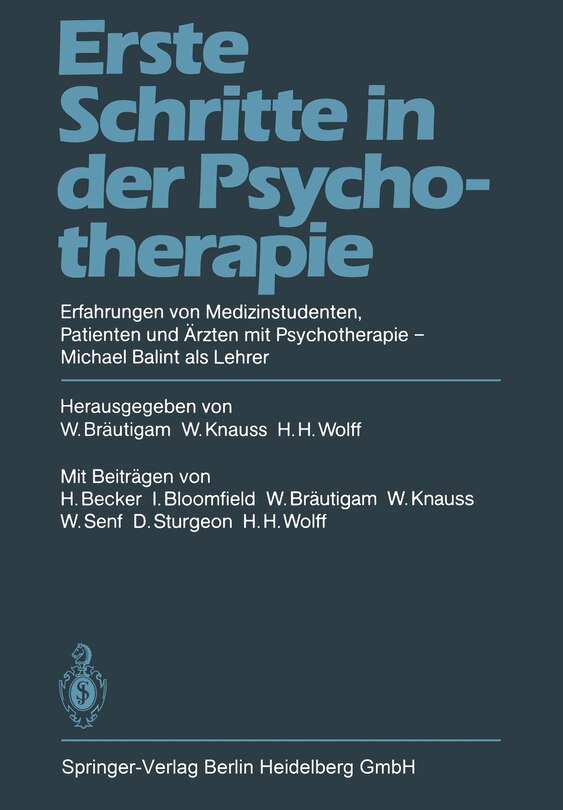 Front cover_Erste Schritte in der Psychotherapie