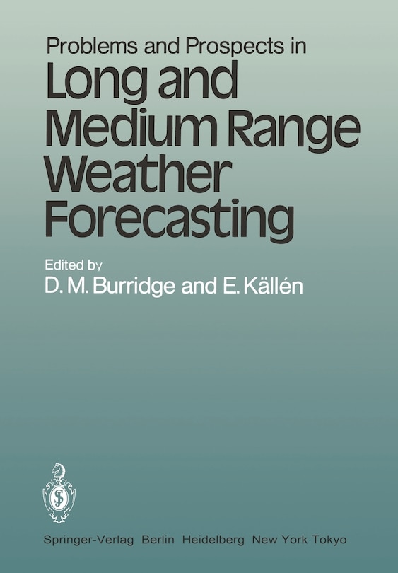 Front cover_Problems and Prospects in Long and Medium Range Weather Forecasting