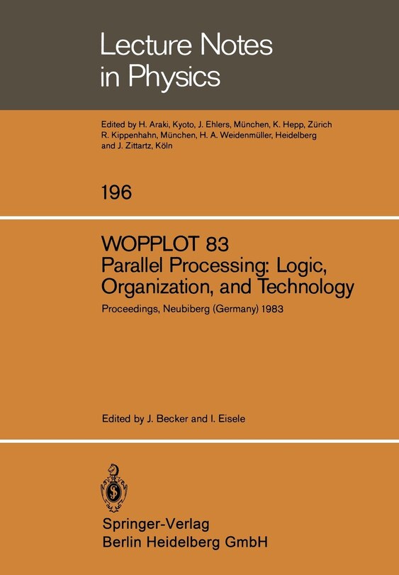 Front cover_Wopplot 83. Parallel Processing: Logic, Organization, and Technology