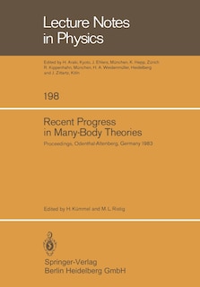 Front cover_Recent Progress in Many-Body Theories