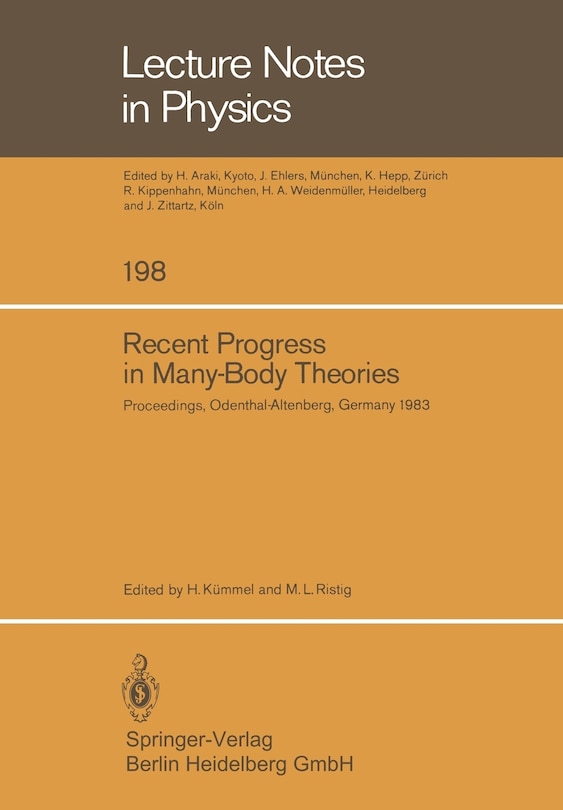 Front cover_Recent Progress in Many-Body Theories