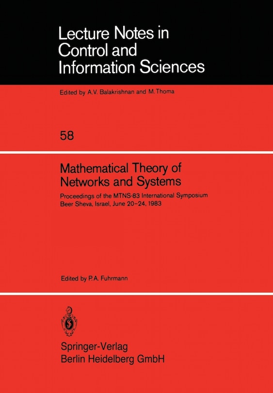 Couverture_Mathematical Theory of Networks and Systems