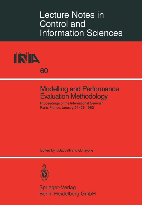 Front cover_Modelling and Performance Evaluation Methodology