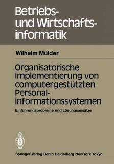 Front cover_Organisatorische Implementierung von computergestützten Personalinformationssystemen