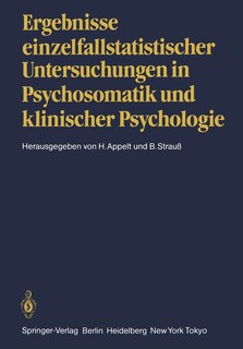 Couverture_Ergebnisse einzelfallstatistischer Untersuchungen in Psychosomatik und klinischer Psychologie