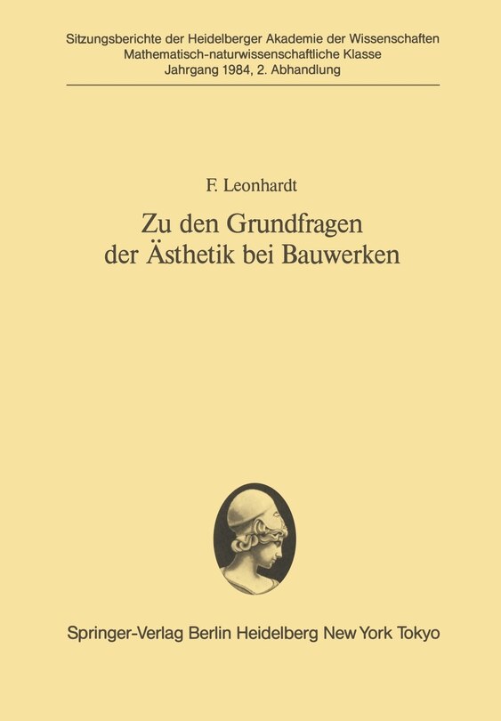Front cover_Zu den Grundfragen der Ästhetik bei Bauwerken