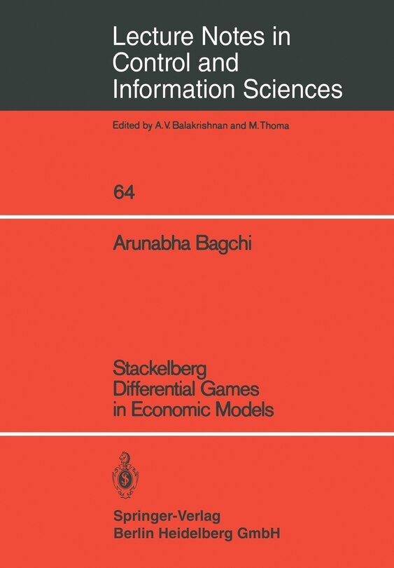 Front cover_Stackelberg Differential Games In Economic Models