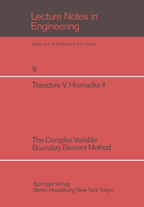 Front cover_The Complex Variable Boundary Element Method