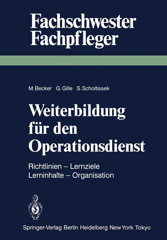 Front cover_Weiterbildung Für Den Operationsdienst