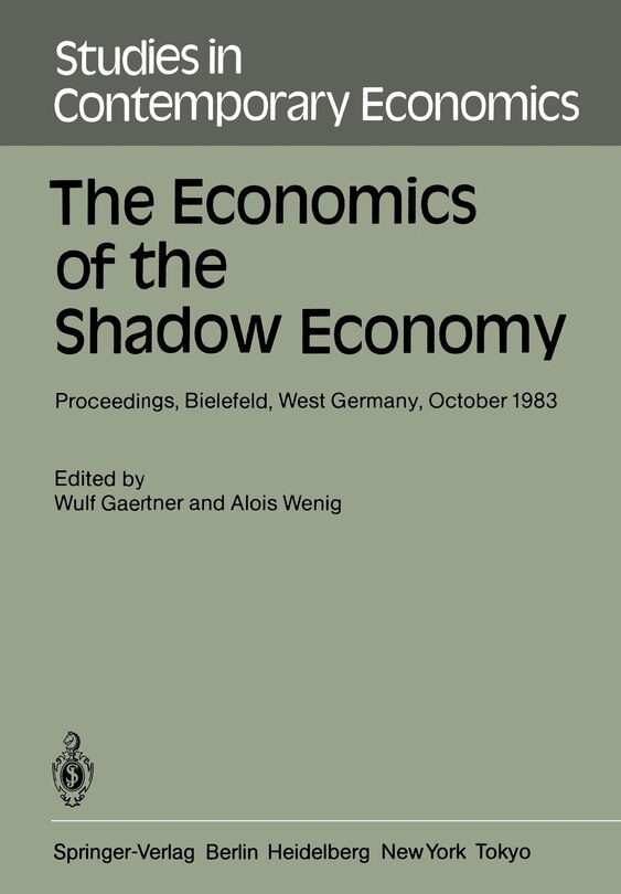 Front cover_The Economics of the Shadow Economy