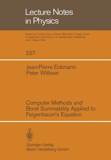 Couverture_Computer Methods and Borel Summability Applied to Feigenbaum's Equation