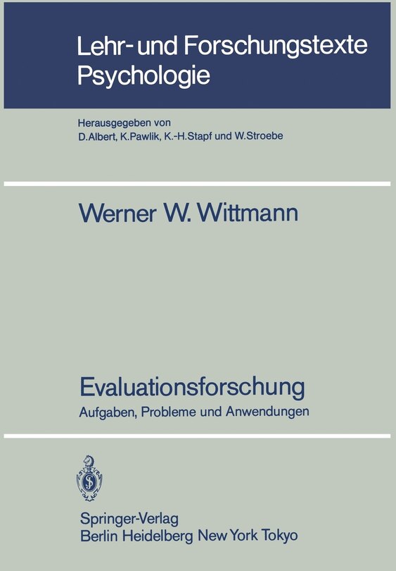 Front cover_Evaluationsforschung
