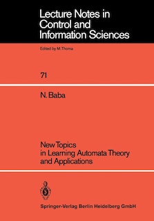 Couverture_New Topics In Learning Automata Theory And Applications