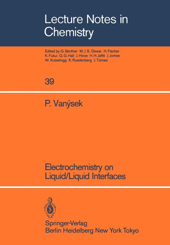 Couverture_Electrochemistry on Liquid/Liquid Interfaces