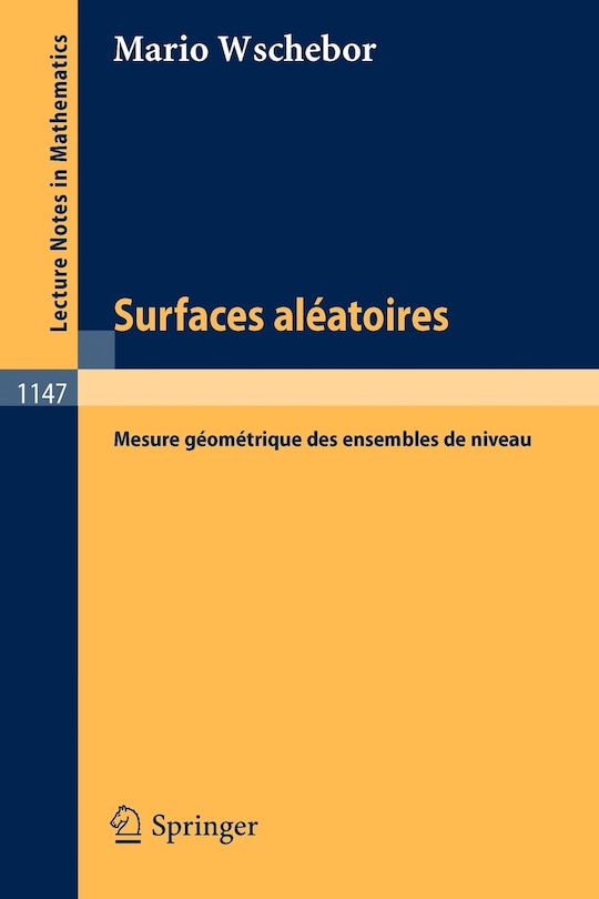 Couverture_Surfaces Aleatoires