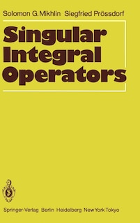 Couverture_Singular Integral Operators