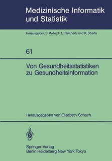 Front cover_Von Gesundheitsstatistiken zu Gesundheitsinformation