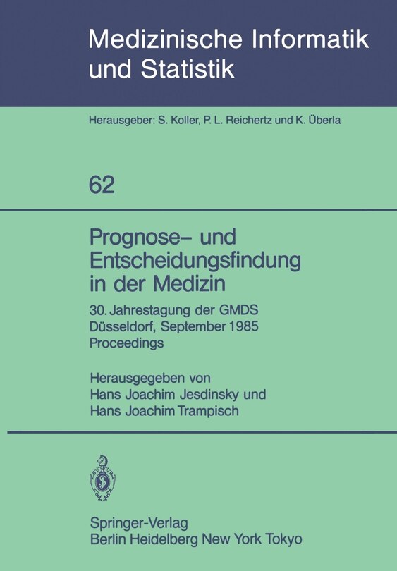 Front cover_Prognose- Und Entscheidungsfindung in Der Medizin