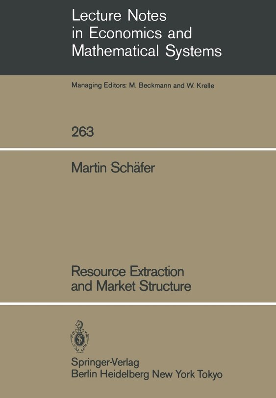 Front cover_Resource Extraction and Market Structure