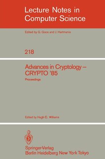Front cover_Advances in Cryptology