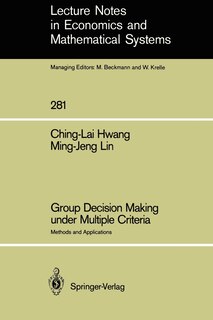Couverture_Group Decision Making under Multiple Criteria