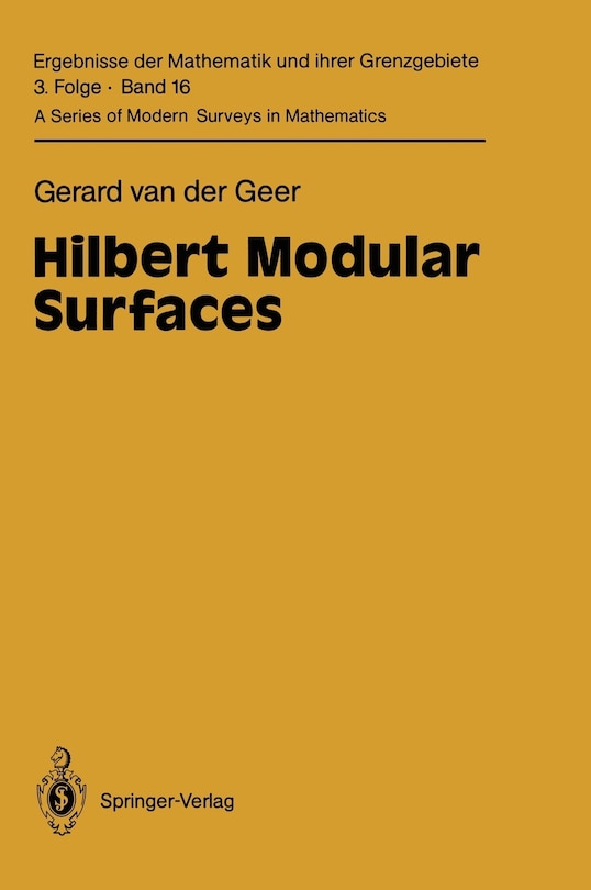 Couverture_Hilbert Modular Surfaces