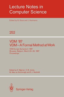 Couverture_VDM '87. VDM - A Formal Method at Work