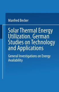 Front cover_Solar Thermal Energy Utilization