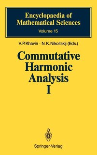 Front cover_Commutative Harmonic Analysis I