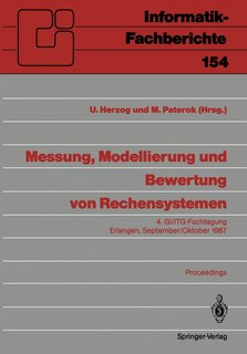 Front cover_Messung, Modellierung Und Bewertung Von Rechensystemen