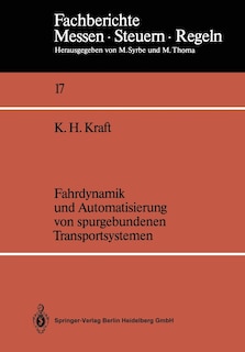 Couverture_Fahrdynamik und Automatisierung von spurgebundenen Transportsystemen