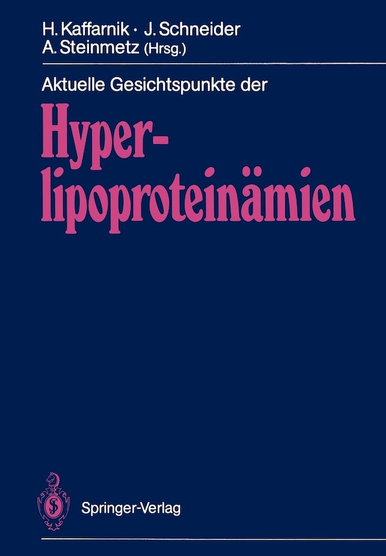 Couverture_Aktuelle Gesichtspunkte der Hyperlipoproteinämien