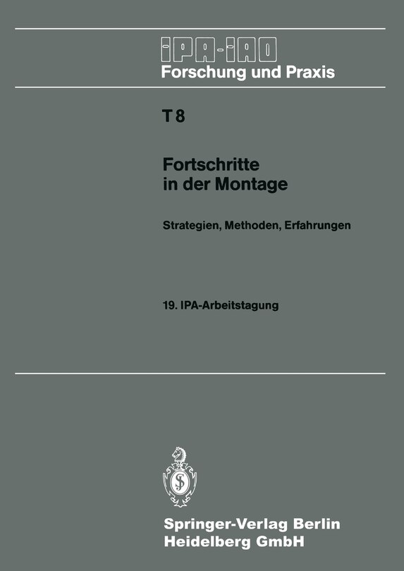 Couverture_Fortschritte in der Montage