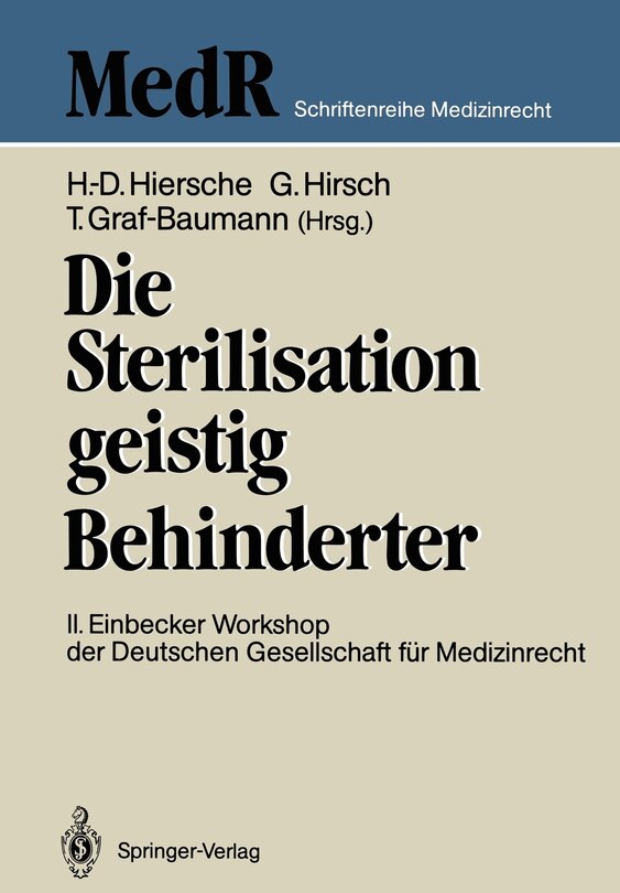 Front cover_Die Sterilisation Geistig Behinderter