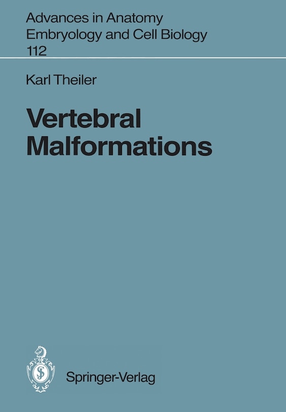 Couverture_Vertebral Malformations