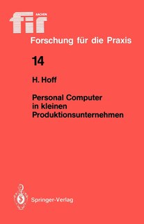 Front cover_Personal Computer In Kleinen Produktionsunternehmen