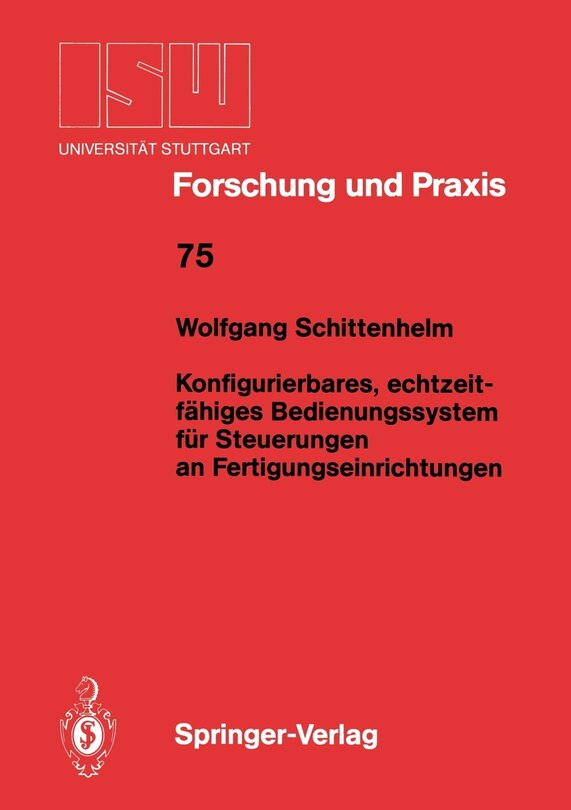 Front cover_Konfigurierbares, echtzeitfähiges Bedienungssystem für Steuerungen an Fertigungseinrichtungen