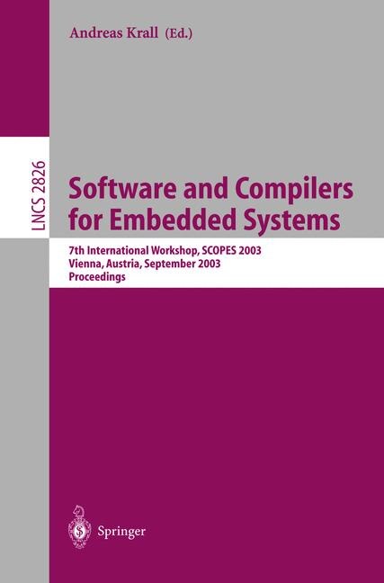 Front cover_Software and Compilers for Embedded Systems