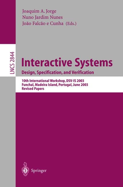 Front cover_Interactive Systems. Design, Specification, and Verification