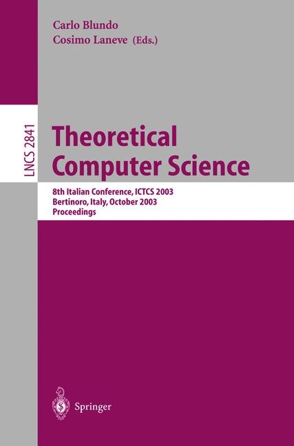 Front cover_Theoretical Computer Science