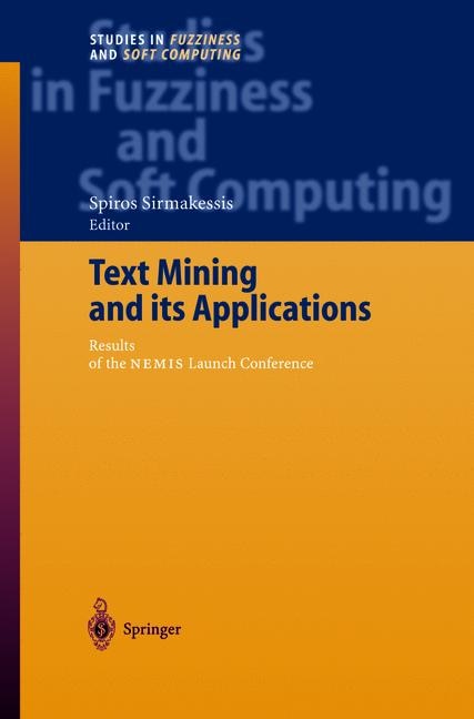 Front cover_Text Mining and its Applications
