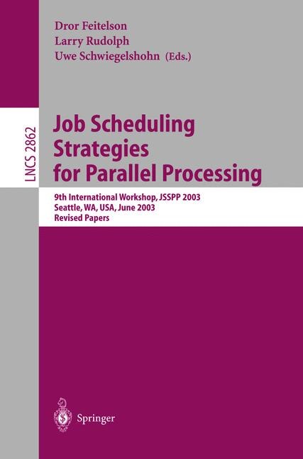 Front cover_Job Scheduling Strategies for Parallel Processing