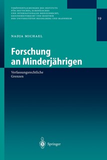 Front cover_Forschung an Minderjährigen
