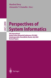 Front cover_Perspectives of Systems Informatics