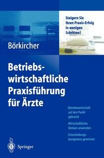 Front cover_Betriebswirtschaftliche Praxisführung Für Ärzte