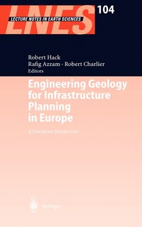 Front cover_Engineering Geology for Infrastructure Planning in Europe