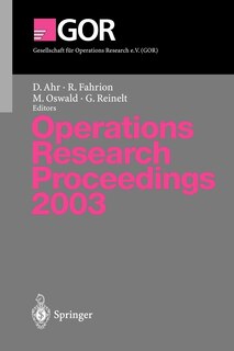 Couverture_Operations Research Proceedings 2003